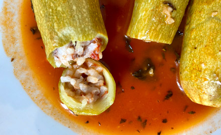 Stuffed Zucchinis And Peppers