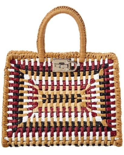 salvatore ferragamo raffia bag alo magazine