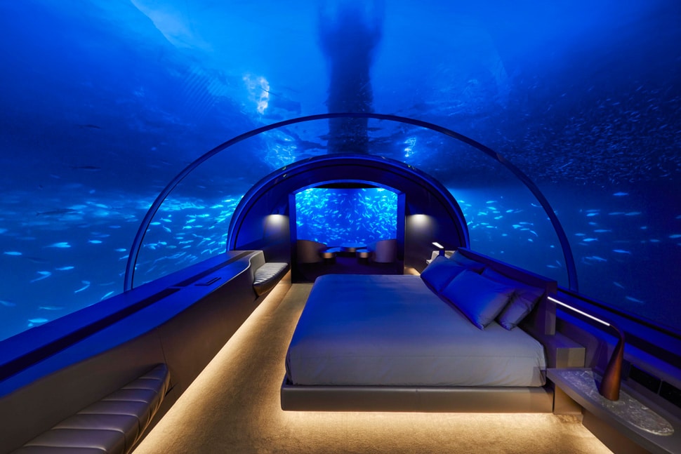 THE MURAKA Undersea Bedroom Architectural Night- ALO Magazine