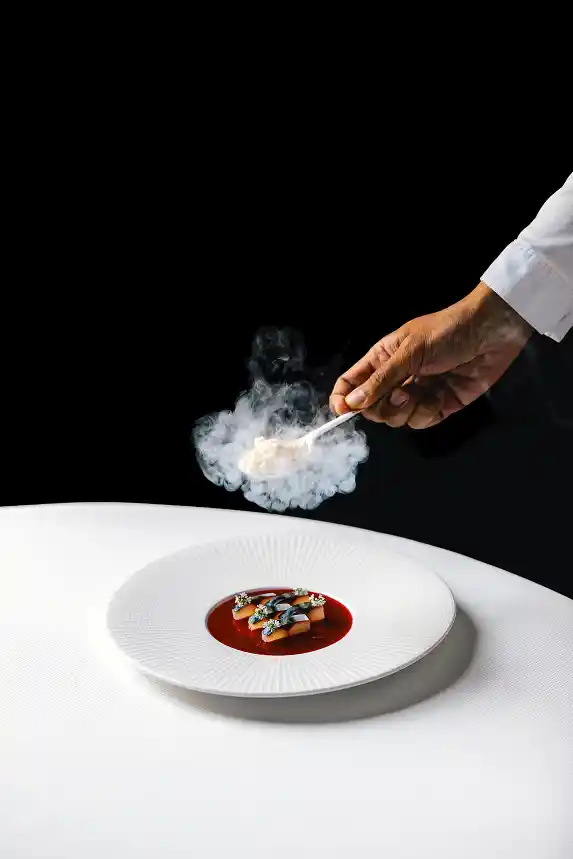 Restaurant Vinkeles plating detail