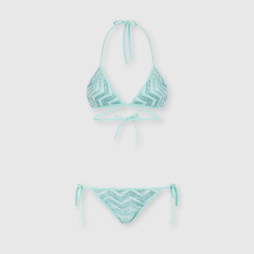 Missoni triangle mesh bikini