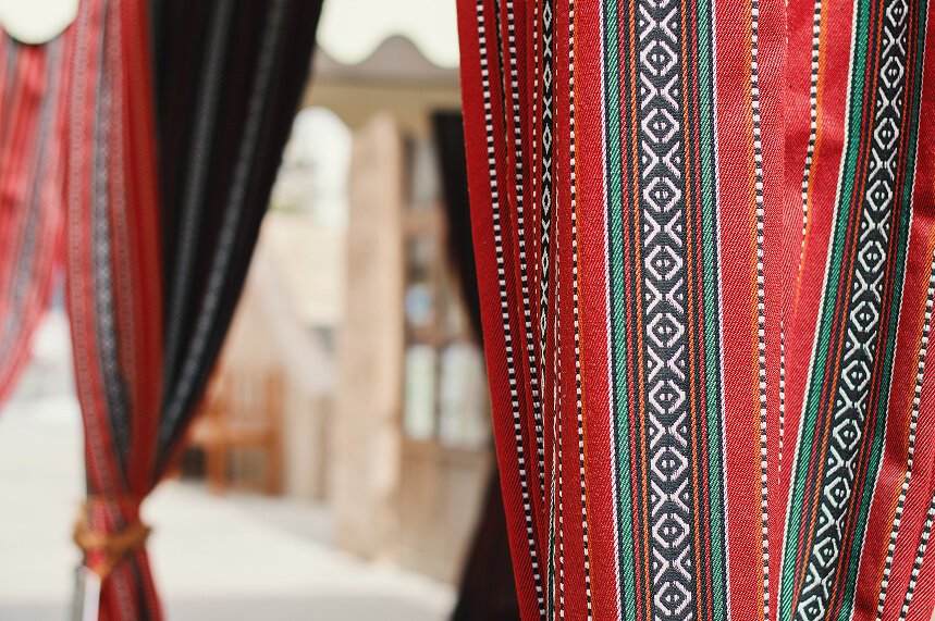 Middle Eastern geometric textile patterns