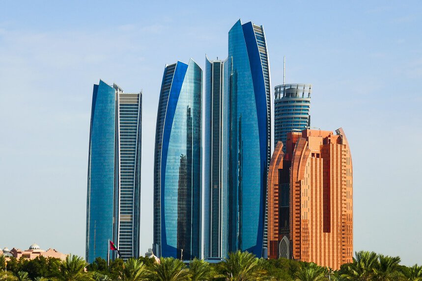 Abu Dhabi downtown skyline