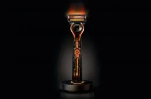art of shaving heated razor