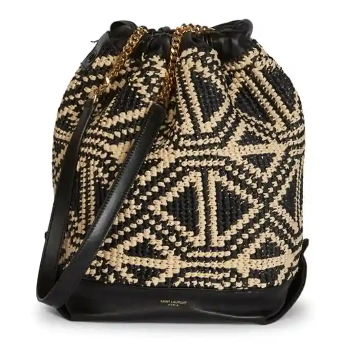 ysl raffia alo magazine