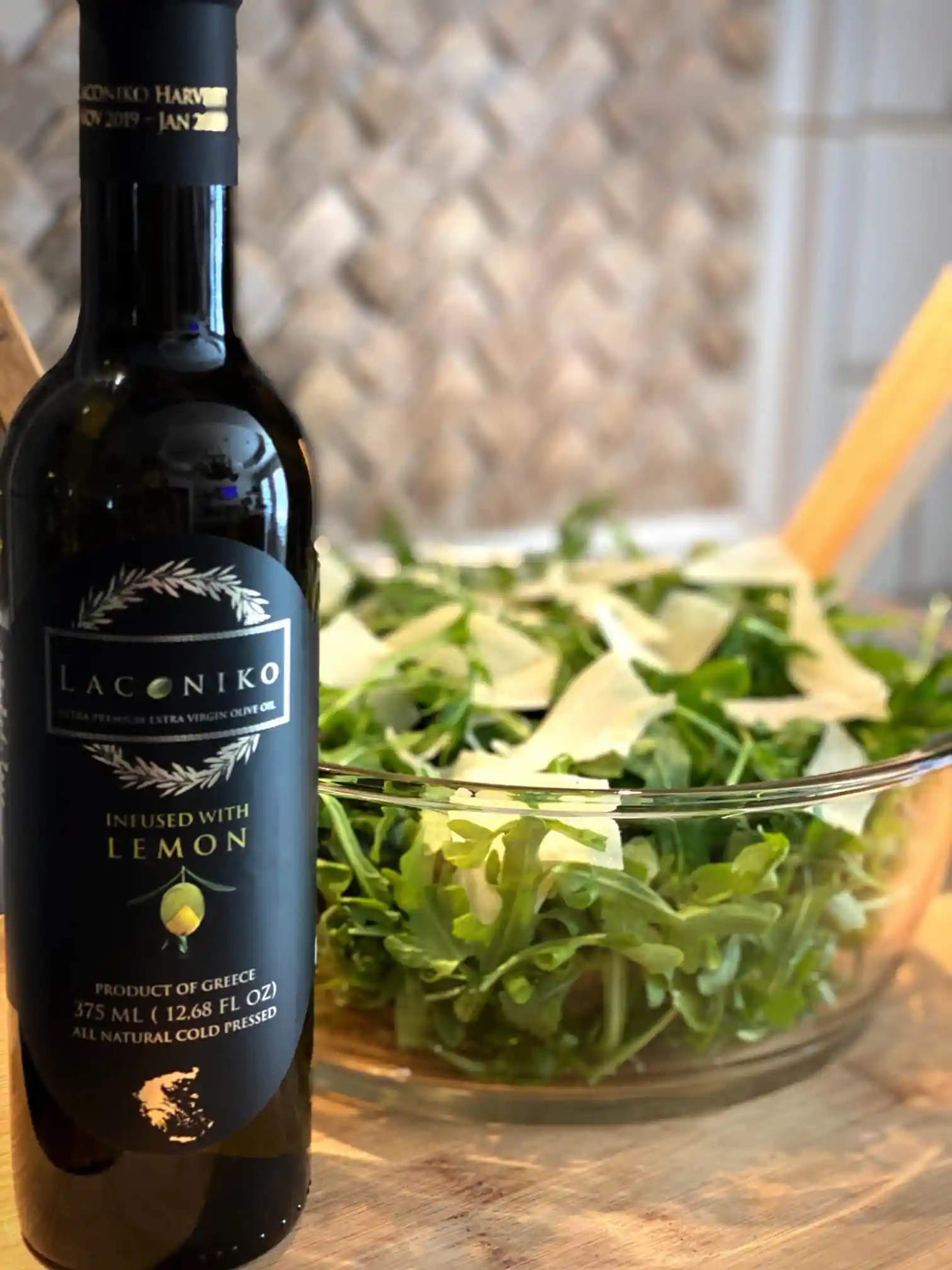 Perfect Parmesian salad with our meyer lemon olive oil