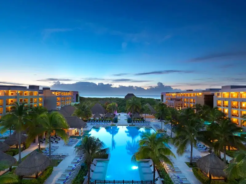 Paradisus Playa Del Carmen Swimming Pool Night - ALO Magazine