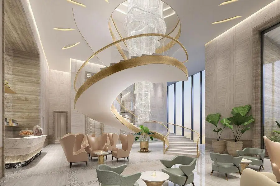 Dubai St. Regis The Palm_Grand Staircase - ALO Magazine