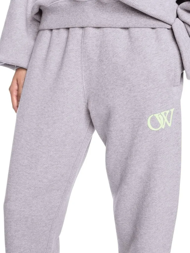 Off-White Gray Embroidered OW Sweatpants