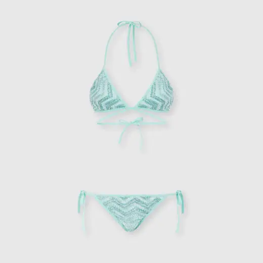 Missoni triangle mesh bikini