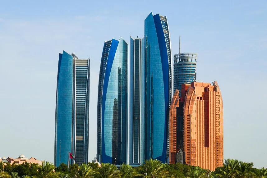 Abu Dhabi downtown skyline